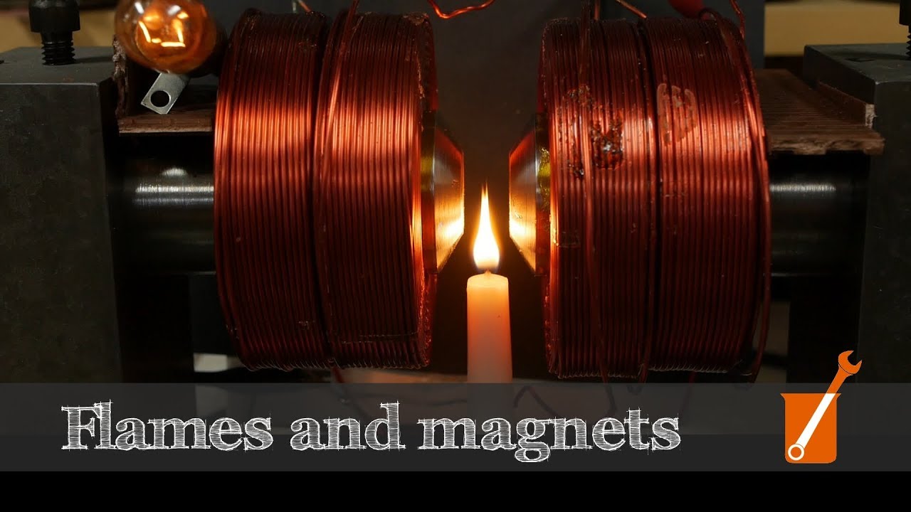 Magnets and flame video